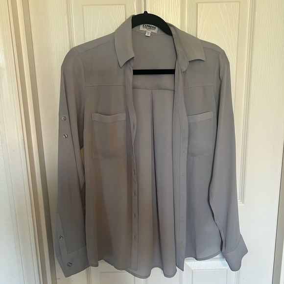 Express Light Gray Portofino Shirt - Picture 1 of 6